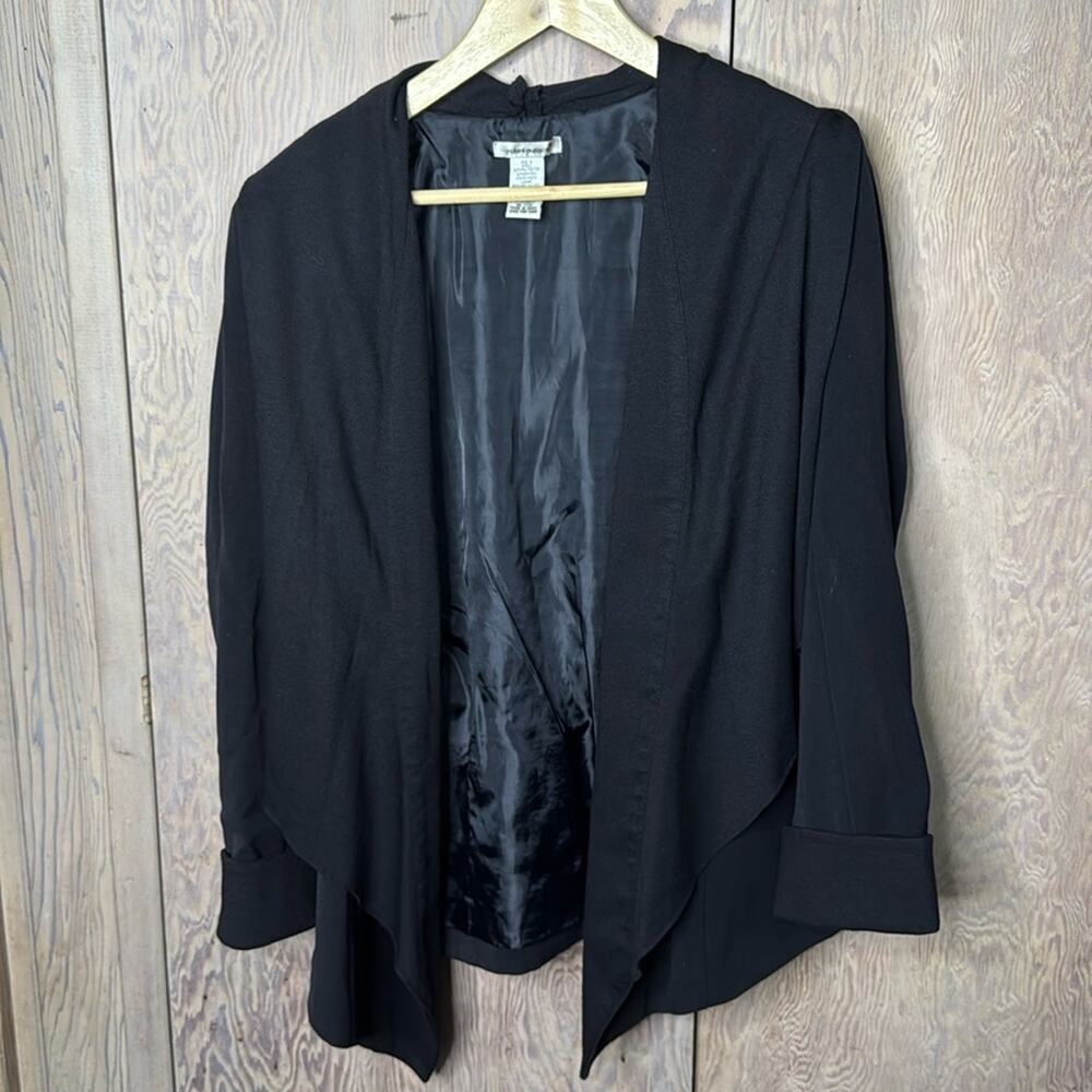 Richard Malcolm Women’s Lined Open Black Jacket Size 8